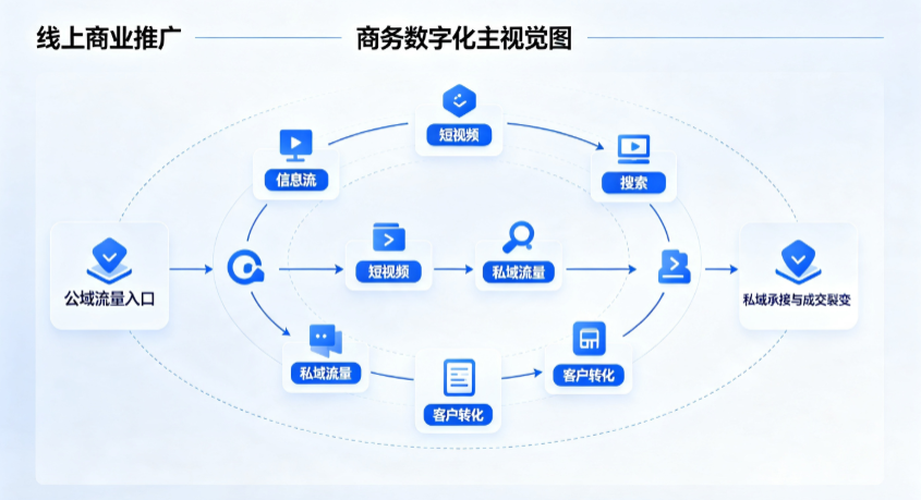 高台县线上商业推广怎么做？全域流量闭环搭建与低成本转化实战指南